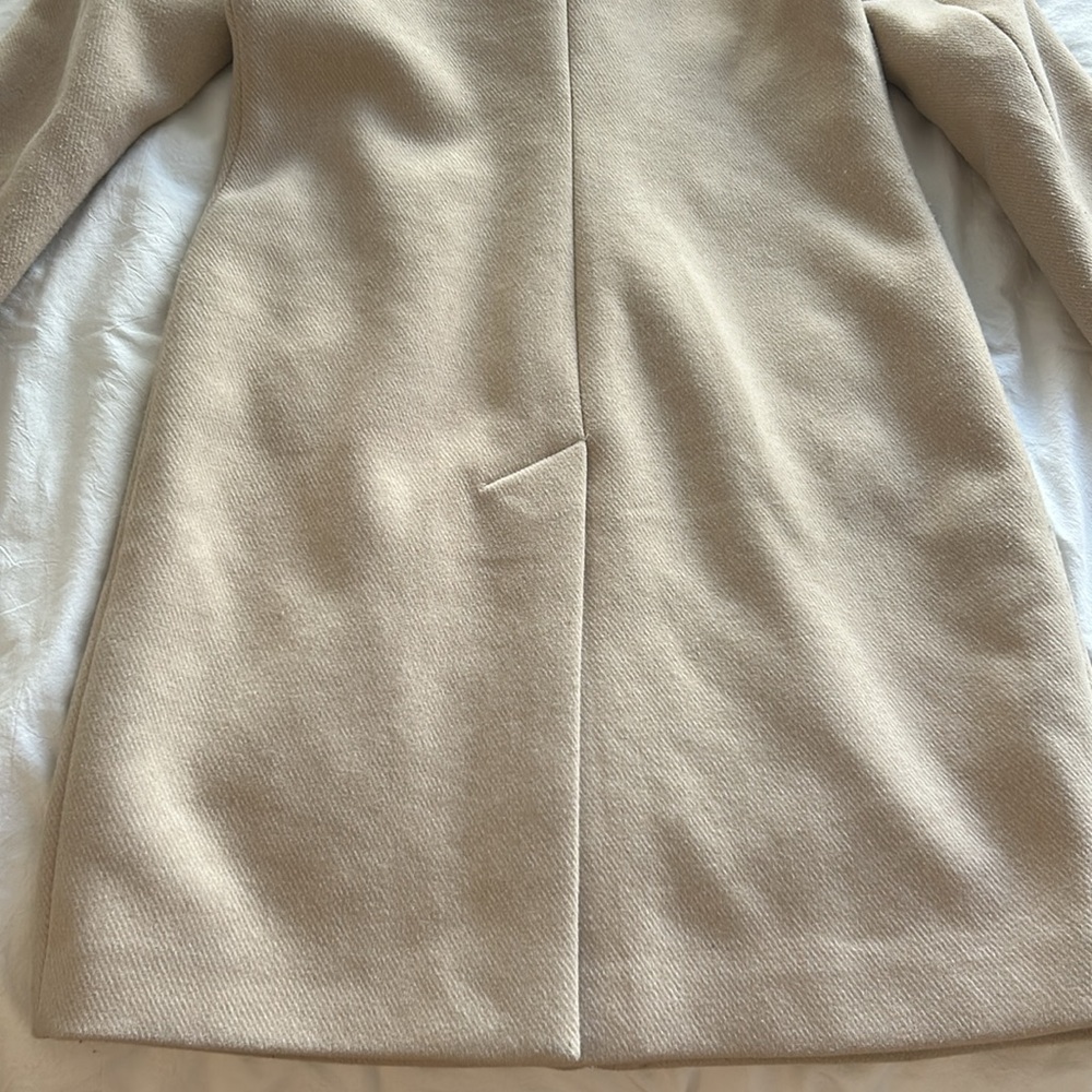 Abercrombie & Fitch Women's Light Tan Peacoat - Picture 7 of 9